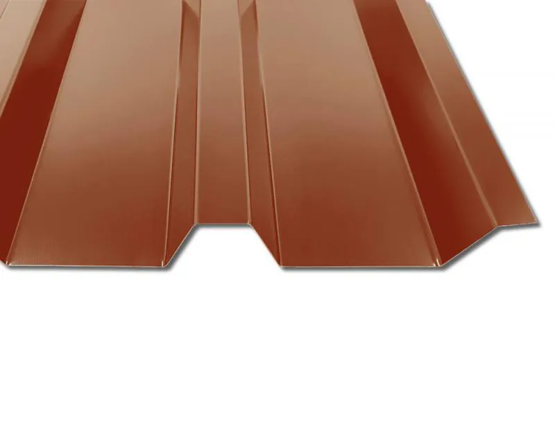 Dachbleche gesucht? Gefunden! Nutzen unser in RAL8004 Ziegelrot gefertigtes Trapezblech TP35. Es hat eine Deckbreite von 1035 mm und eine Profilhohe von 35 mm. Damit ist es stabil uns widerstandsfähig. Gleich ab damit in den Warenkorb. Wir liefern es dann